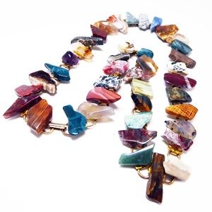 SALE!! 1950-60’s Agates & Gemstones Necklace